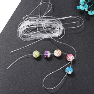 Transparent Beaded Crystal Elastic Thread For <b>Bracelet</b> Making Plastic Resin Jewelry <b>String</b> DIY Craft Accessory 240118 - Product Image 3
