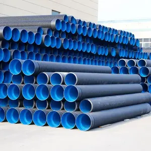 Hdpe çift duvar oluklu boru SN6 800MM drenaj borusu Dwc Hdpe plastik tüpler/menfez borusu/100 oluklu boru