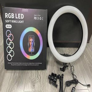 MJ36 36cm 14 pouces 5V USB LED <span class=keywords><strong>Anneau</strong></span> <span class=keywords><strong>lumineux</strong></span> de remplissage à luminosité réglable, lumière LED professionnelle haute puissance <span class=keywords><strong>pour</strong></span> la beauté, rechargeable, <span class=keywords><strong>pour</strong></span> smartphones et studio - Product Image 2