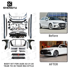 Kit carrosserie SHENGYU PP pour <span class=keywords><strong>AUDI</strong></span> A3 2021-2025 au style <span class=keywords><strong>RS3</strong></span> 2025 |   Installation facile |   OEM - Product Image 1