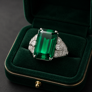Anello con design geometrico Anello da dito in stile vintage per donna - Product Image 6
