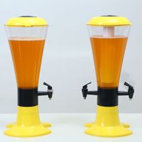 Seau à glace LED couleur personnalisée – Ensemble de mobilier de bar moderne en plastique, capacité 3,0 L, pour bar à domicile, cuisine, salle à manger, hôtel, usage extérieur