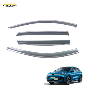 4 déflecteurs de vent pour SUV, pare-pluie, visière de fenêtre pour BYD ATTO 3 / YUAN PLUS <span class=keywords><strong>2022</strong></span>, accessoires de voiture, installation facile à coller - Product Image 1