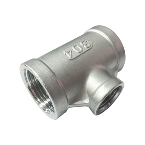 Accesorios de tubería de plomería en T de acero inoxidable 304/316, conexión roscada NPT BSP, tamaño de 1/8 "-4", marca HONESTA, 1 pieza, MOQ - Product Image 6