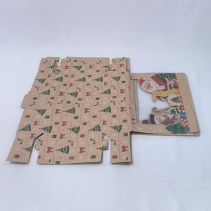 Giáng Sinh Quà Tặng Hộp Kraft Bìa Cửa Sổ Hộp Kẹo Tái Sử Dụng Quà Tặng Bao Bì Túi Quà Tặng Cho Giáng Sinh Đám Cưới Sinh Nhật Đảng - Product Image 2