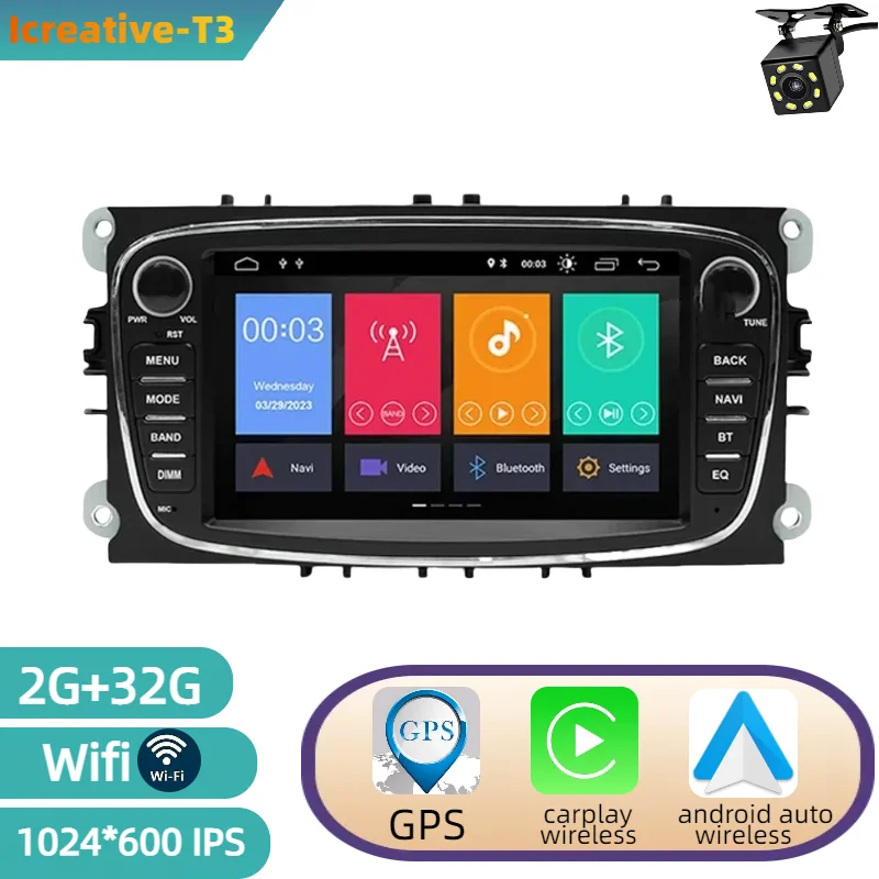 Caméra T3 2+32 noire +8LED