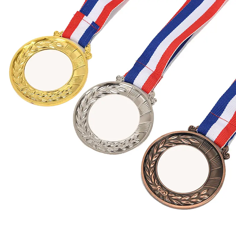Best-Selling Wholesale Metal Gold Silver Brass Sports Souvenirs Running Blank Medals