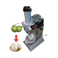 Automatische kokosnootschilmachine/kokosnootsnijmachine/kokosnoottrimmachine