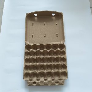 JN New Design Biodegradable Microwave Safe Pulp <b>Paper</b> Reusable Stackable Cardboard <b>Tray</b> for Chicken Egg Packaging - Product Image 5