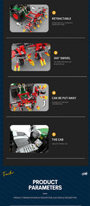 Juguete educativo <span class=keywords><strong>de</strong></span> simulación RC, construcción <span class=keywords><strong>de</strong></span> granja, remolque, modelo <span class=keywords><strong>de</strong></span> camión, Tractor Modular <span class=keywords><strong>de</strong></span> plástico, bloques <span class=keywords><strong>de</strong></span> construcción para niños - Product Image 5