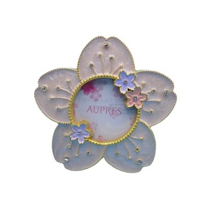 Cadre photo en métal sur mesure, rectangulaire, nickel brillant, décoré de strass, décoration d'intérieur, cadeau - Product Image 5