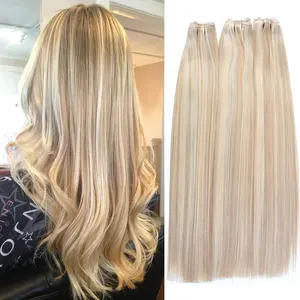 Double Weft Cuticle Aligned Virgin Hair Manufacturers Wholesale Raw Unprocessed Hair Wefts Hair Extensions