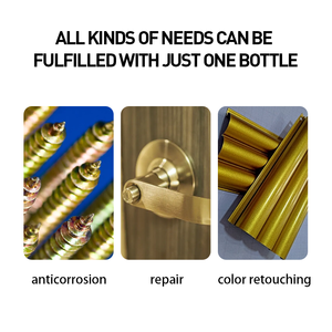 HOSEN Golden <b>Galvanized</b> <b>Spray</b> Zinc <b>Spray</b> for Stainless Steel Aluminum And Chrome Surfaces Best Protection Zinc <b>Spray</b> - Product Image 5