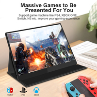 Monitor Portátil de Pantalla Táctil IPS de 15.6 Pulgadas y 1080P con Altavoz Tipo-C para Laptop, Negocios, Juegos, LCD