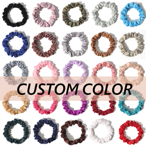 Tùy chỉnh đầu thẻ xoăn tóc quan hệ dây thừng đàn hồi Vòng đeo tay scrunchie <span class=keywords><strong>ponytail</strong></span> chủ tùy chỉnh tóc quan hệ với logo - Product Image 2