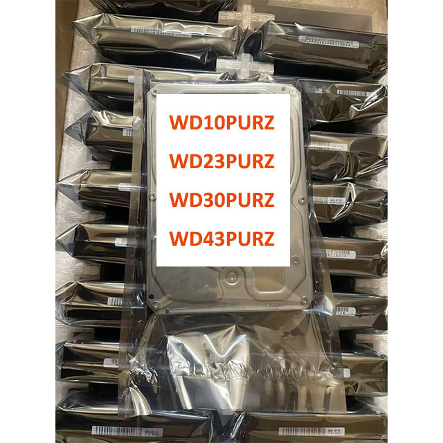 WD43PURZ 4TB Surveillances HDD Purple 3.5'' 5400 RPM 256MB for 24x7 Always-On Operation&AI Video Analysis Security NAS System