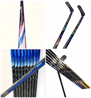 Bâton de hockey sur glace en fibre de carbone haute performance avec poignée technique, fabricant professionnel OEM ODM OBM, approvisionnement mondial
