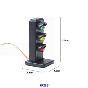 JTD19 Modelo <span class=keywords><strong>Tren</strong></span> HO/OO Escala 1:87 2 luces Señales <span class=keywords><strong>de</strong></span> tierra Semáforo Rojo/Verde Caras objetivo con LED Señal <span class=keywords><strong>de</strong></span> enano ferroviario - Product Image 6