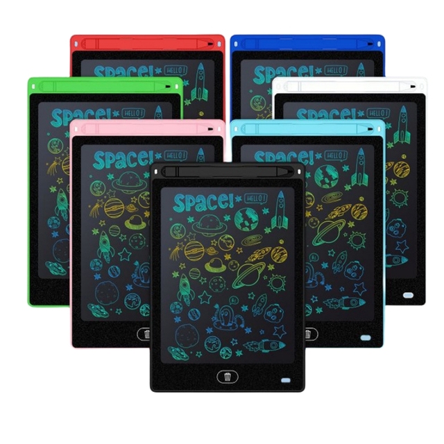 LCD Smart Board Electronic Drawing Tablet Writing Pad for Kids Hot Selling 8.5 Inch 10 Inch 12 Inch White Black Red Blue Green
