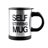 Vente en gros 350ml Tasse électrique en acier inoxydable pratique et pratique pour mélanger le café et le lait Tasse à mélanger le café avec poignée