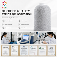 Hilo de Algodón y Cachemira 28NM/2, 95% Algodón de Fibra Larga, 5% Cachemira, Hilo de Tejer de Lujo para Suéteres de Invierno, Color Personalizado, Suministro de Fábrica
