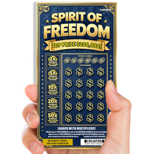Wholesale Custom Brand New Popular Variable Data Eco-friendly CMYK Lottery Ticket Scratch Custom Lottery Cards - Product Image 4