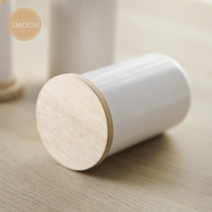 Support à cure-dents et cotons-tiges en céramique blanche au design simple et personnalisé, style nordique, pour la maison - Product Image 6