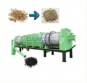Machine de carbonisation continue de la matière organique, sciure de bois, balle de riz, four de carbonisation continue de la biomasse - Product Image 1