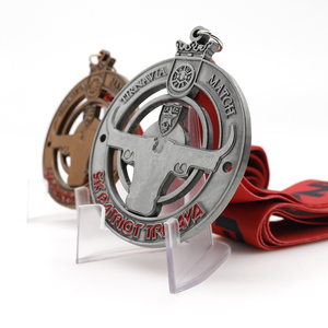 Medallón Religioso Milagroso de Oro Personalizado al por Mayor, Cruz de Hierro 3D, Medalla Católica de San Benito con Cadena - Product Image 6