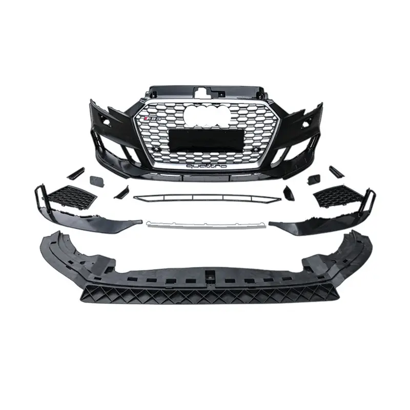 RS3 Front Bumper with Grill For Audi A3 bumper S3 8P facelift RS3 style Body Kit for Audi S3 bumper 2009 2010 2012 2013
