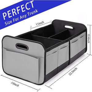 Organizador de almacenamiento automático multiusos resistente de la mejor calidad de fábrica BSCI, organizador de bolsas de compras para maletero de coche - Product Image 5
