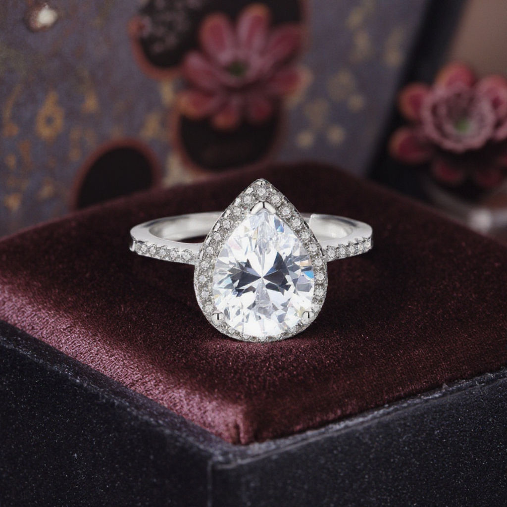 แหวนเพชรโมอิส3ct VVS1สี D