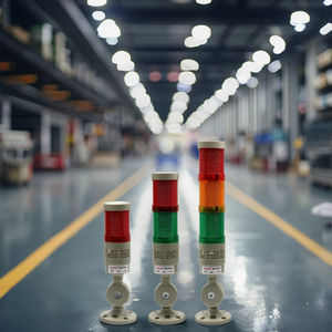NPT5-1T-D menara lampu sinyal LED, alat mesin Multi lapisan dua bagian lampu konstan hijau merah plastik tahan air tiga warna - Product Image 5