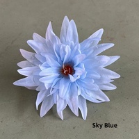 Accessoires de matériel pour coiffure DIY : Tête de chrysanthème griffe de crabe à aiguilles de pin de 14 cm, chrysanthème grand format superposé, épingle à cheveux