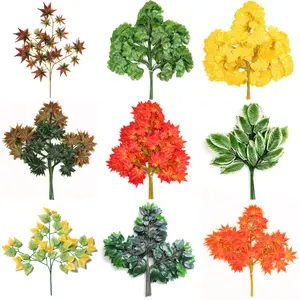 Simulation plant wholesale Small artificial red Vertical Garden Decorative Artificial Maple Tree