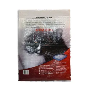 Sản phẩm mới tùy chỉnh thiết kế 45kg fishmeal bò bao bì động vật bao tải 25kg thức ăn cho chó túi để Chile