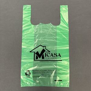 <span class=keywords><strong>Borse</strong></span> per la spesa in plastica ecologiche a forma di T-shirt con logo personalizzato per negozi di alimentari - Product Image 1