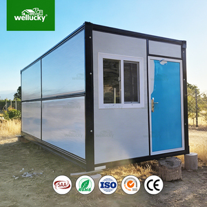 Maison conteneur pliable, construction rapide, bureau temporaire, hébergement, imperméable, ignifuge, bâtiment modulaire préfabriqué, télétravail - Product Image 1