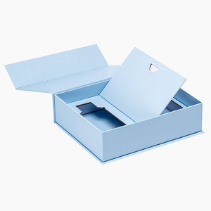 Luxury Concealed Magnets Lid Cosmetic Bottle Packaging Gift Box with Card Insert - Product Image 2