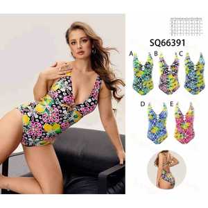 Costume da bagno intero taglie forti con controllo pancia, monokini sexy e coprente per la spiaggia 66068 - Product Image 1