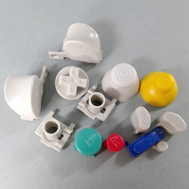 Plastic Buttons D-pad Joystick Mod Kit for Gamecube & NGC Gamepad Replacement with Full Button Set