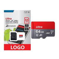 Carte SD Ultra Micro Mini en plastique 64 Go/128 Go/256 Go A1 C10 U1 150 Mo/s pour téléphones/tablettes Android Garantie 10 ans Large plage de températures