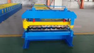 Trapezoidal Roofing Sheet Bend IBR Galvanized Cold Roll Forming Machine For Roof Panel