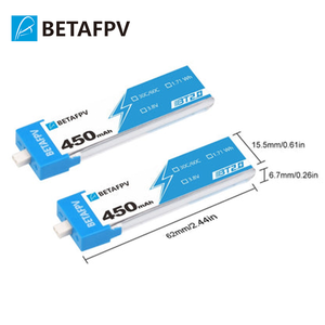 Batería BETAFPV RC BT2.0 450mAh 1S 30C (4PCS) - Product Image 3