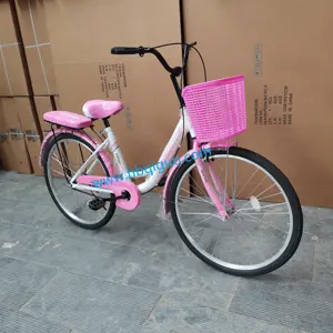 Neues Design Modell Erwachsenen gefaltete Farbe Reifen größe 22 24 28 Zoll Radsatz Fahrrad mit Korb für Frauen Dame Mädchen Sri Lanka Kenia