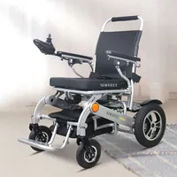 Fauteuil roulant électrique pliable et léger pour les personnes handicapés, équipement d'extérieur, idéal pour voyager ou pour les voyages