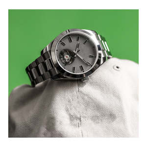 2025 montre mécanique pour hommes haut de gamme avec bracelet en acier et mouvement squelette, montre pour hommes d'affaires - Product Image 3