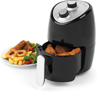 Friteuse à air numérique portable de 2 litres, sans huile, avec option de température réglable et minuterie, certifiée CE CB LFGB ETL, pour usage domestique – Nouveauté en gros