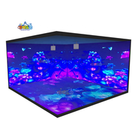 360도 벽면 인터랙티브 3D 홀로그램 프로젝션 라이트 디스플레이 메탈형 가정용 트램펄린 파크 교육용