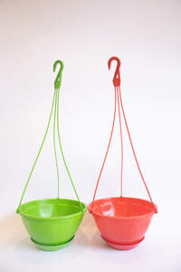 Pot de fleurs suspendu auto-arrosant en plastique PP durable OEM, coloré, pour jardin, balcon, grande taille - Product Image 4